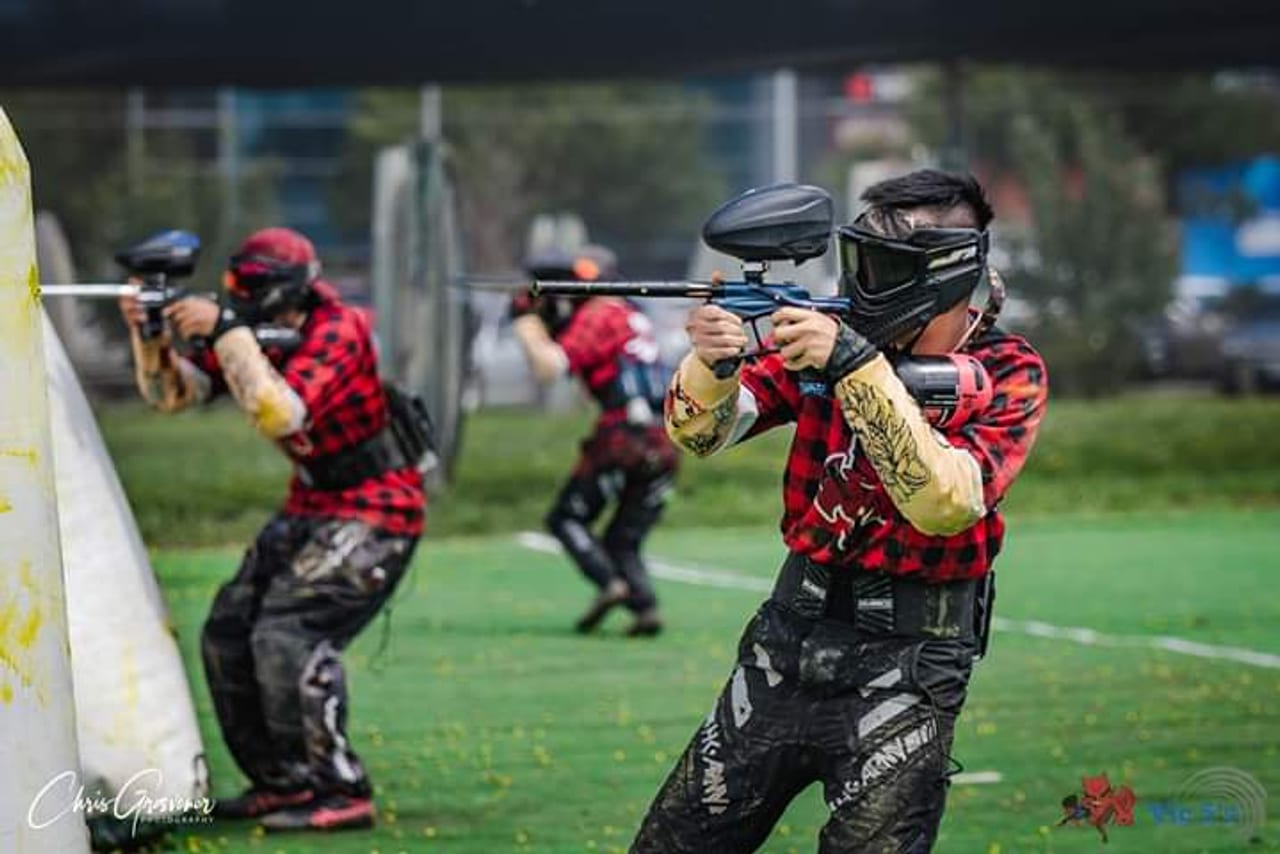 Lumberjacks players on the field